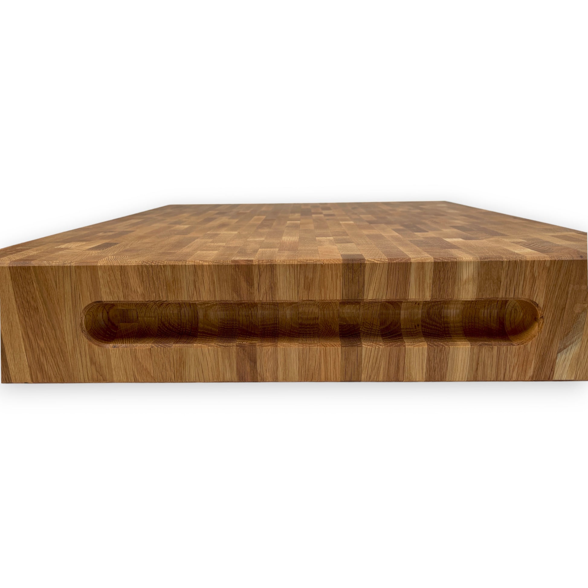 5" White Oak Butcher Block with Handles - BOISWOOD
