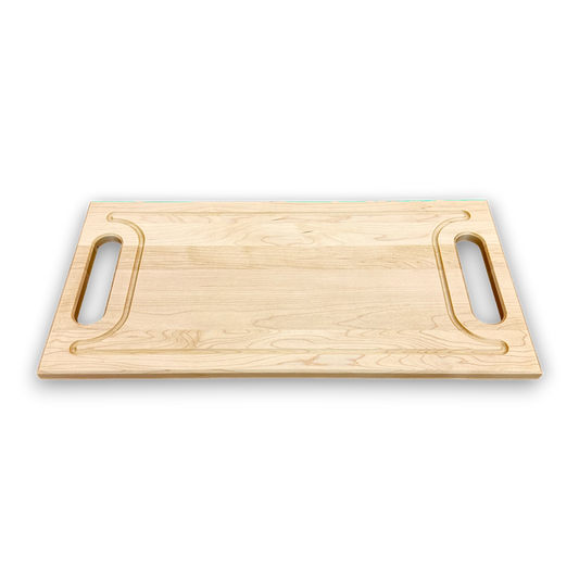 3/4" serving plate with handles in Maple Wood - BOISWOOD