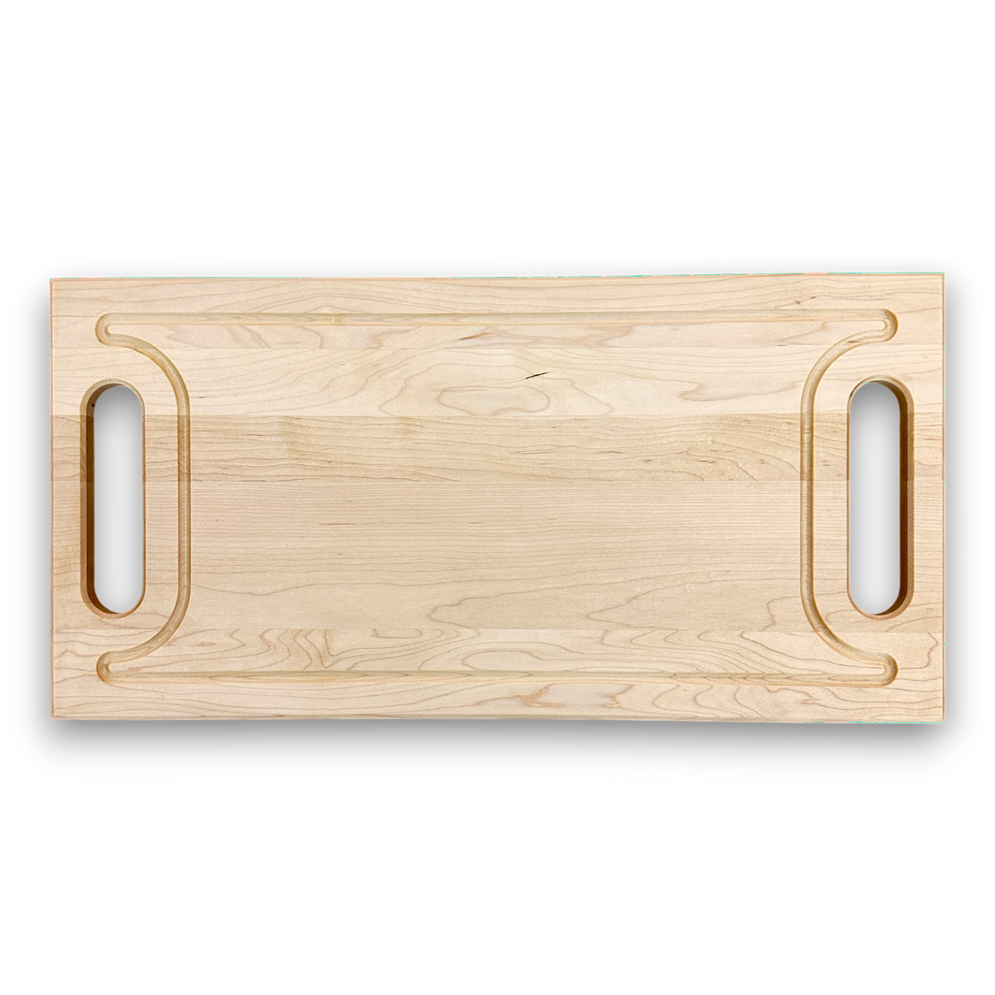 3/4" serving plate with handles in Maple Wood - BOISWOOD