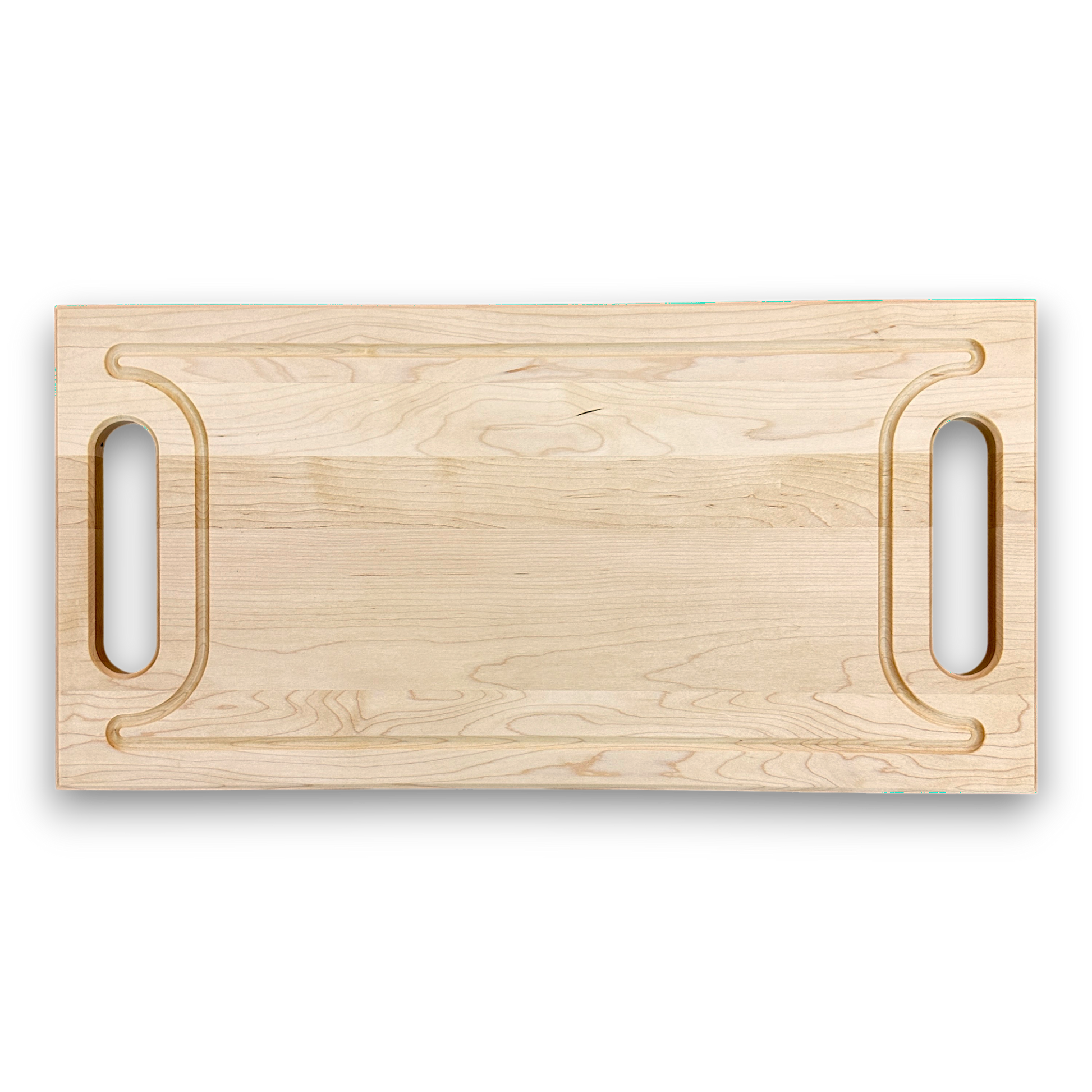 3/4" serving plate with handles in Maple Wood - BOISWOOD