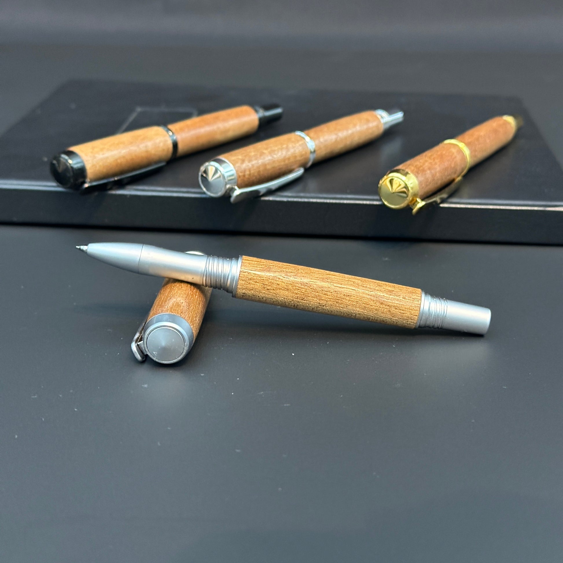 Mahogany Wooden Rollerball Pens - BOISWOOD