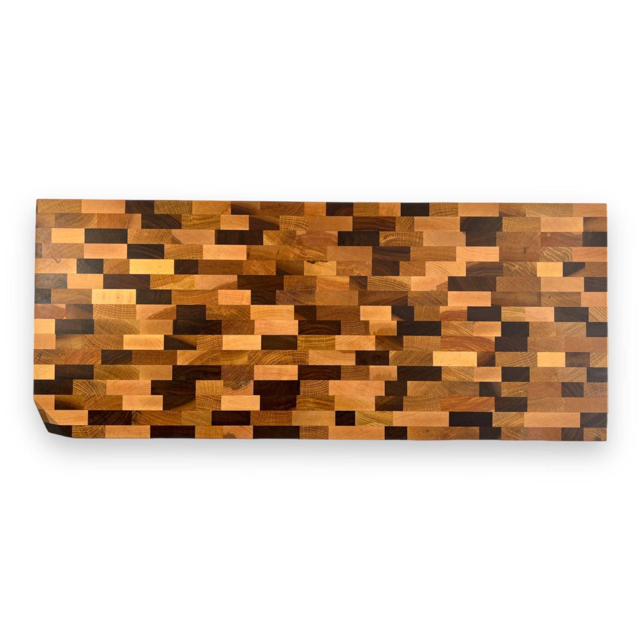 Mixed deals Wood End Grain Chaos Butcher Block Cutting Board