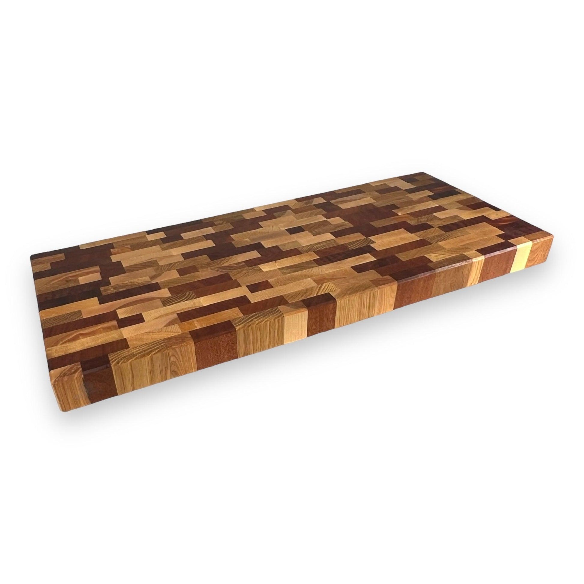 2'' Rectangular Mixed Standing Wood Cutting Board - BOISWOOD