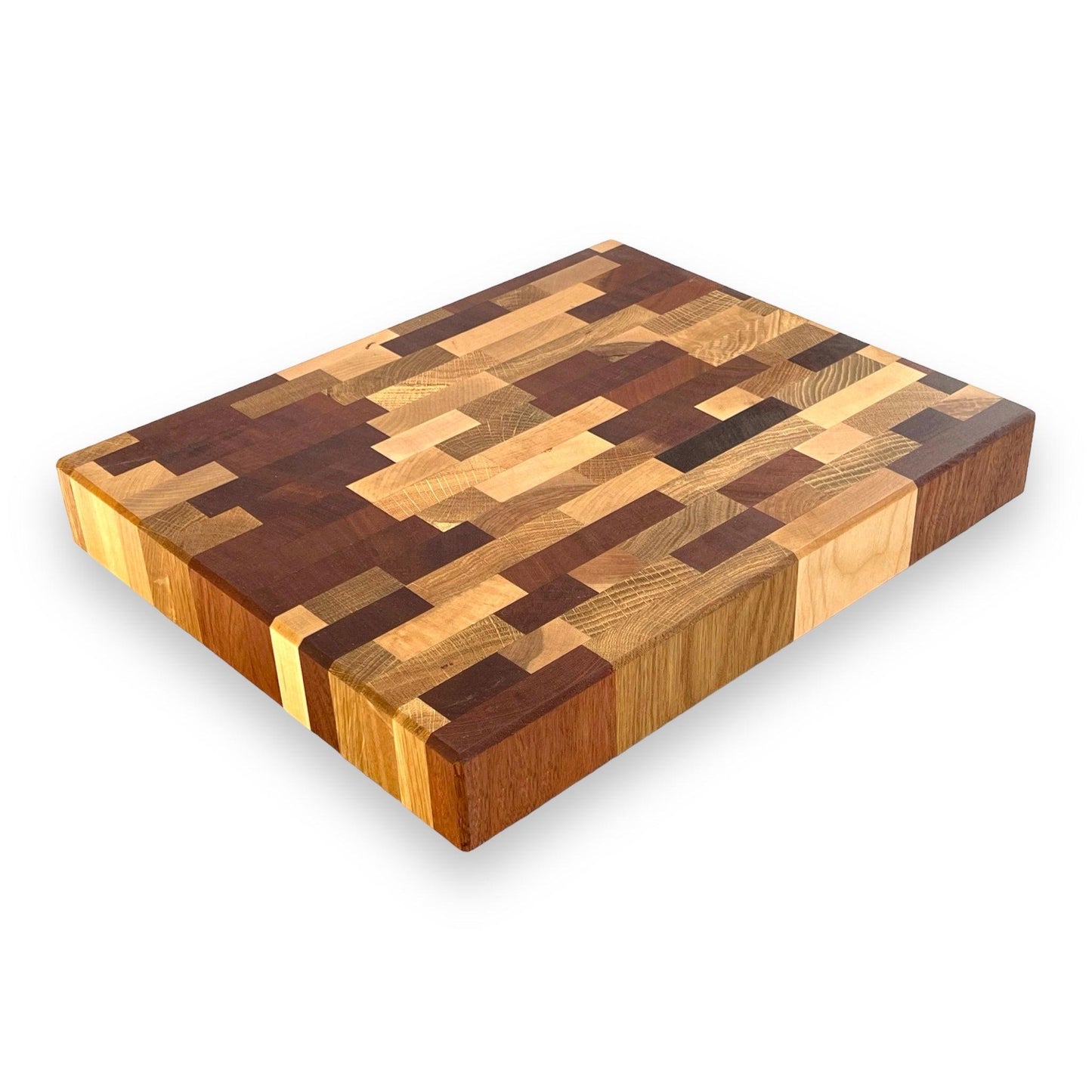 2'' Rectangular Mixed Standing Wood Cutting Board - BOISWOOD