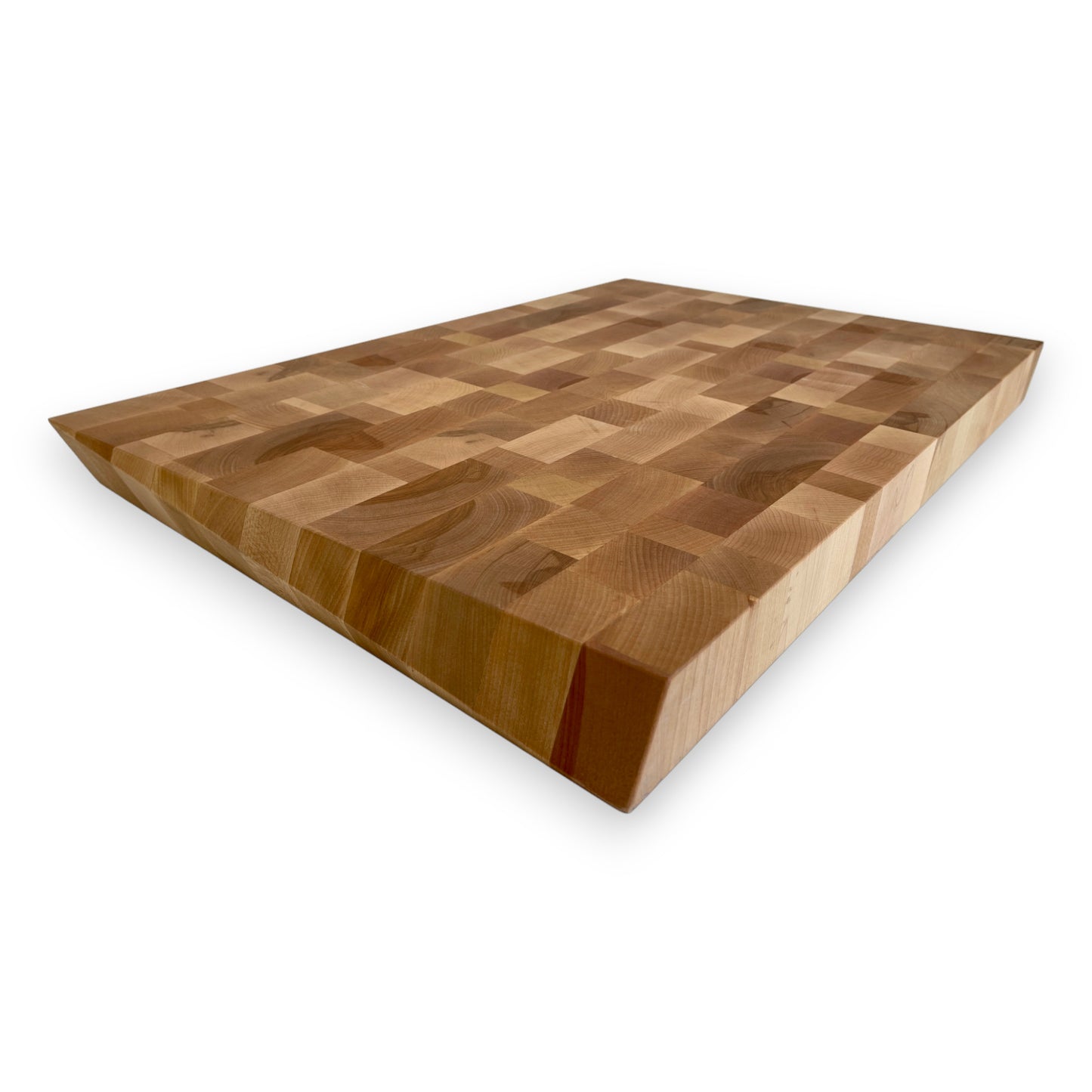 2" Cherry Wood Z-Shaped End Grain Cutting Board - BOISWOOD
