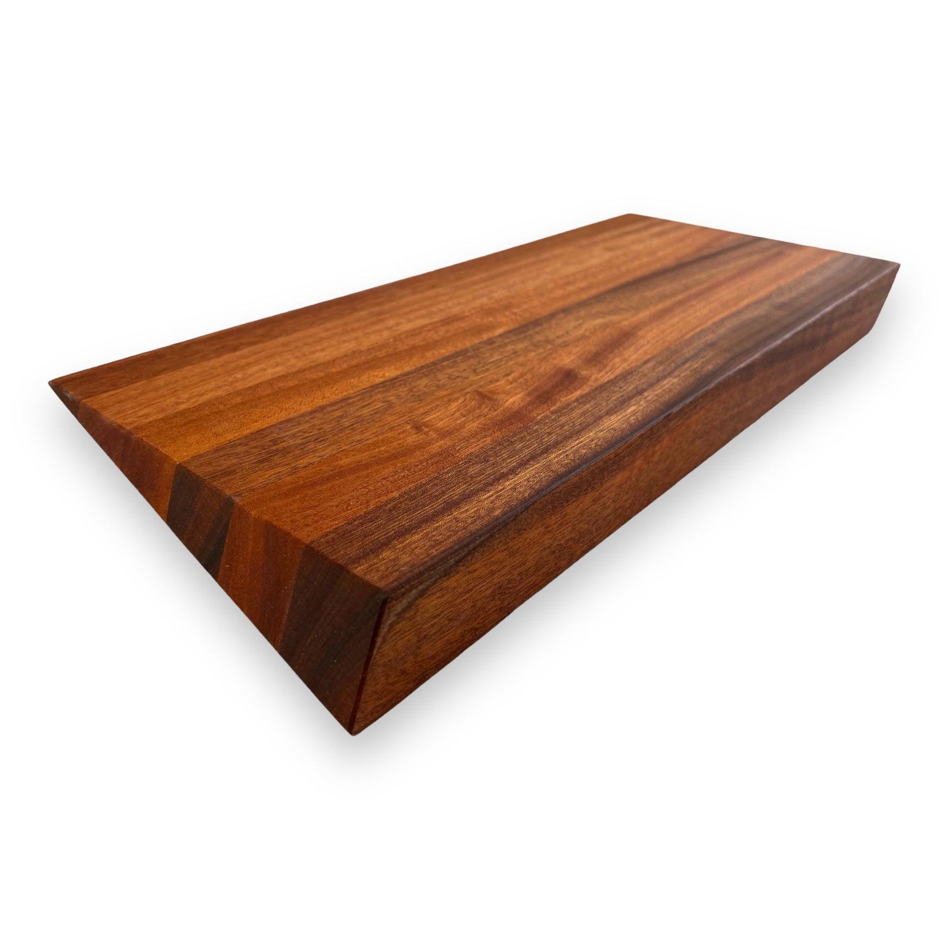 2" Sapele Mahogany Z-shaped cutting board - BOISWOOD