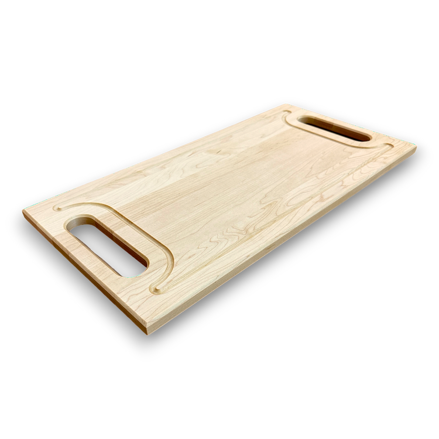 3/4" serving plate with handles in Maple Wood - BOISWOOD